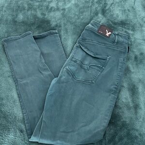 American Eagle Women's Teal Jeggings